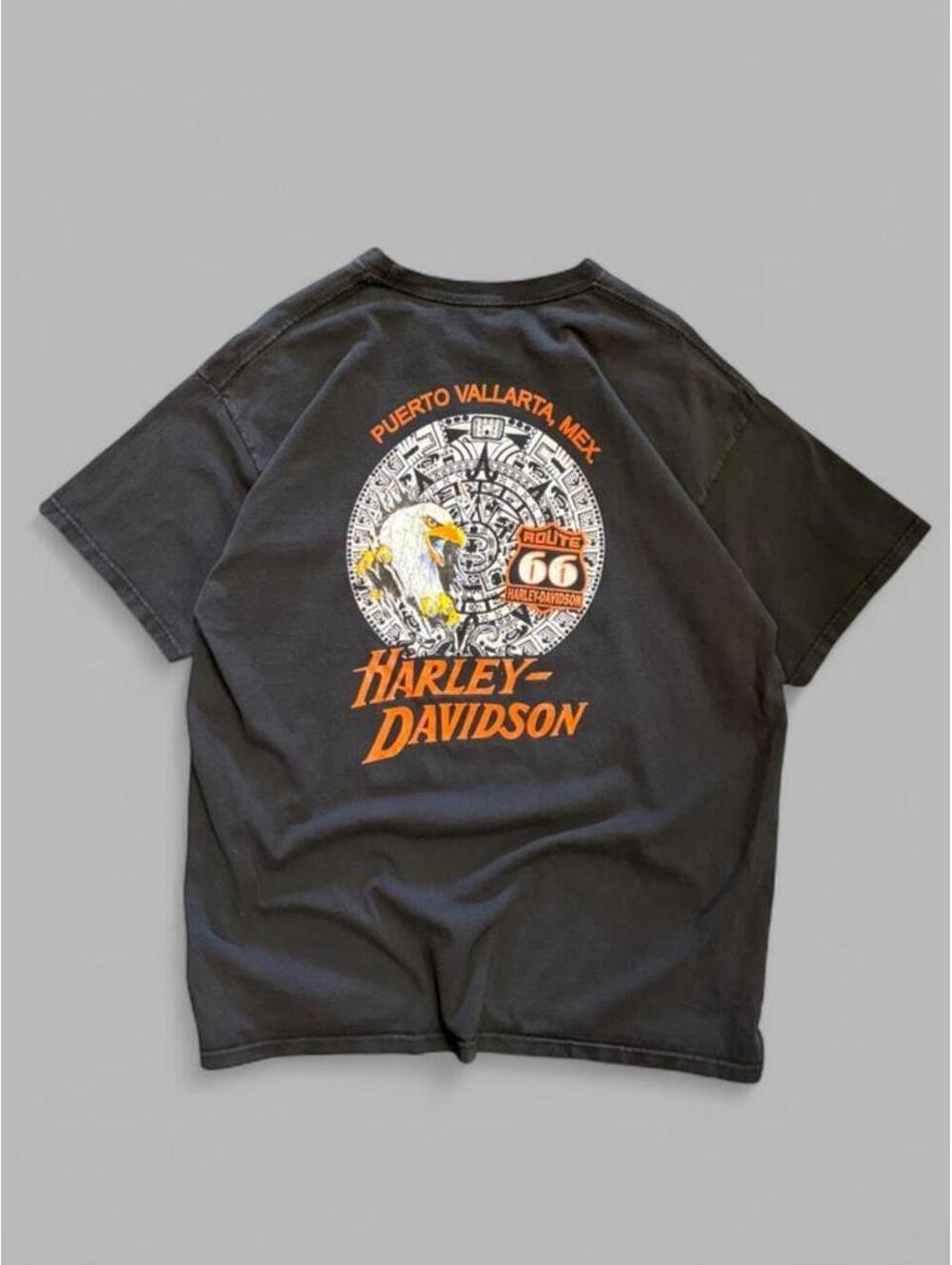 Vintage Harley Davidson Peurto Vallarta Aztec Eagle Tee
